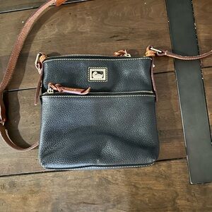 Dooney & Bourke Black and Brown Crossbody Bag